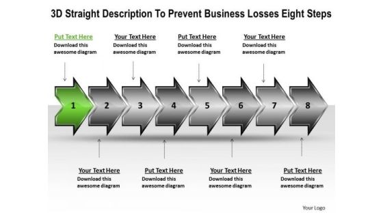 New Business PowerPoint Presentation Losses Eight Steps Create Flow Charts Slides New Business PowerPoint Presentation Losses Eight Steps Create Flow Charts Slides