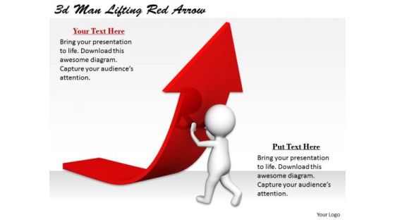 New Business Strategy 3d Man Lifting Red Arrow Character Modeling New Business Strategy 3d Man Lifting Red Arrow Character Modeling