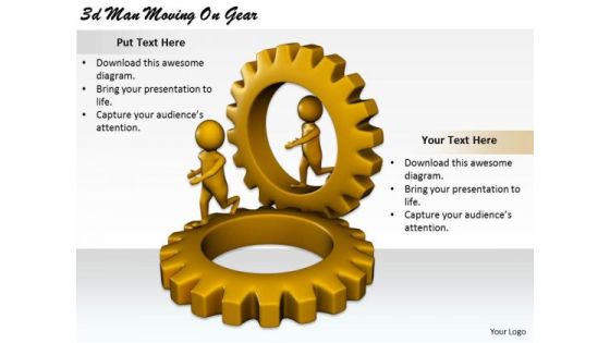 New Business Strategy 3d Man Moving On Gear Character Modeling New Business Strategy 3d Man Moving On Gear Character Modeling