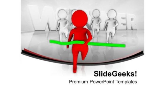 New Ideas And Win The Race In Business PowerPoint Templates Ppt Backgrounds For Slides 0413