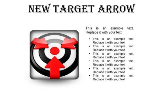 New Target Arrow Business PowerPoint Presentation Slides S