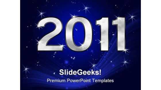 New Year01 2011 Holidays PowerPoint Template 1010