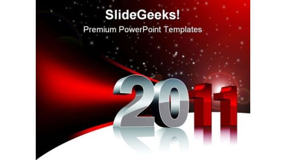 New Year 2011 Festival PowerPoint Background And Template 1210 New Year 2011 Festival PowerPoint Background And Template 1210