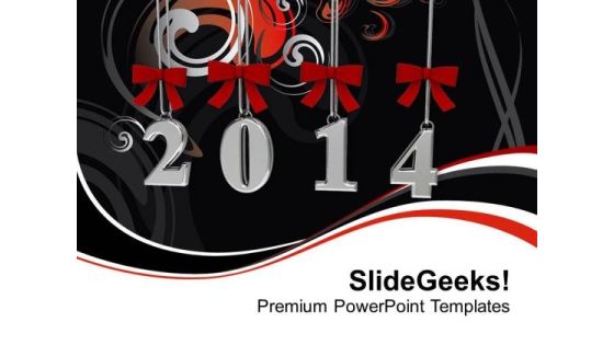 New Year 2014 Business PowerPoint Template 1113 New Year 2014 Business PowerPoint Template 1113
