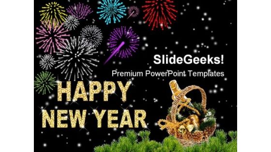 New Year Fire Works Festival PowerPoint Backgrounds And Templates 0111 New Year Fire Works Festival PowerPoint Backgrounds And Templates 0111