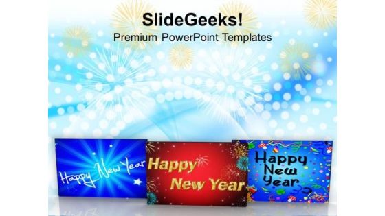 New Year Postcards Holidays PowerPoint Templates Ppt Backgrounds For Slides 1212