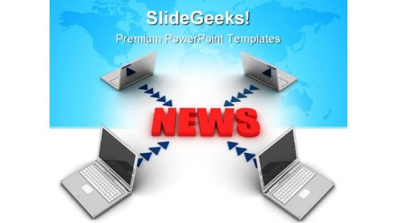 News Communication Concept Global PowerPoint Templates And PowerPoint Backgrounds 0711