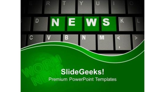 News On Computer Keyboard Communication PowerPoint Templates Ppt Backgrounds For Slides 1112 News On Computer Keyboard Communication PowerPoint Templates Ppt Backgrounds For Slides 1112