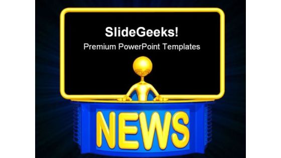 News Reporter Media PowerPoint Templates And PowerPoint Backgrounds 0611 News Reporter Media PowerPoint Templates And PowerPoint Backgrounds 0611