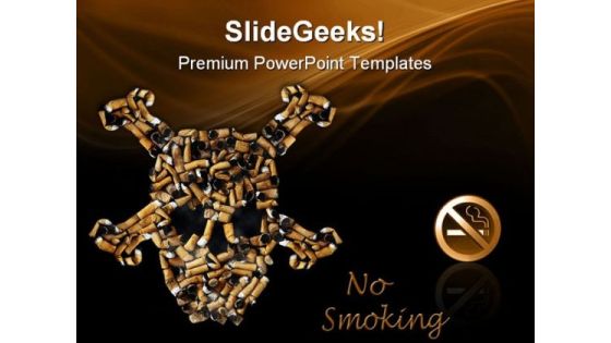 No Smoking Health PowerPoint Templates And PowerPoint Backgrounds 0811 No Smoking Health PowerPoint Templates And PowerPoint Backgrounds 0811