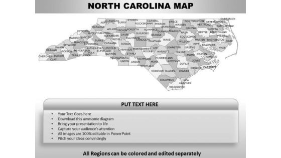 North Carolina PowerPoint Maps