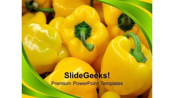 Nutritious And Healthy Pepper Vegetables PowerPoint Templates Ppt Backgrounds For Slides 0213