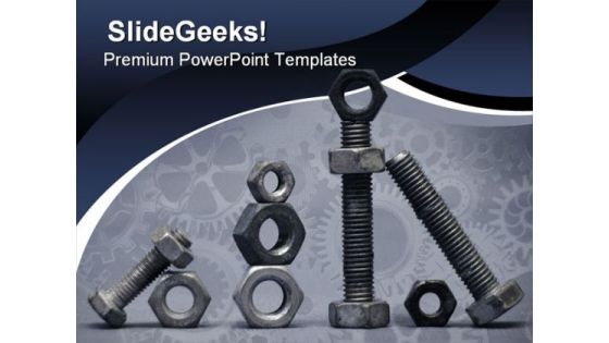 Nuts And Bolts Industrial PowerPoint Templates And PowerPoint Backgrounds 0711 Nuts And Bolts Industrial PowerPoint Templates And PowerPoint Backgrounds 0711