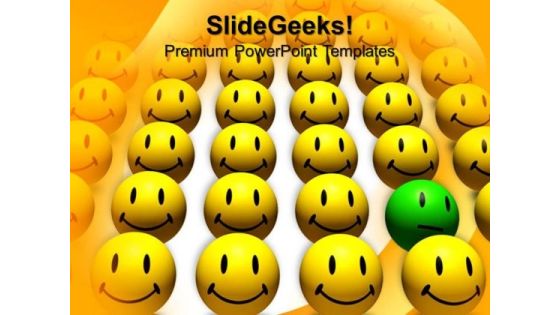 Odd One Out Smiley Leadership PowerPoint Templates And PowerPoint Themes 0812 Odd One Out Smiley Leadership PowerPoint Templates And PowerPoint Themes 0812