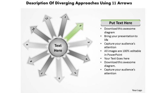 Of Diverging Approaches Using 11 Arrows Circular Flow Process PowerPoint Templates Of Diverging Approaches Using 11 Arrows Circular Flow Process PowerPoint Templates