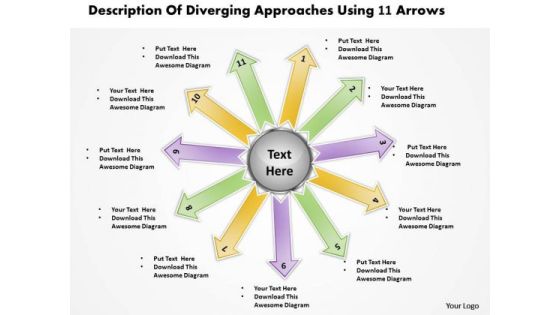 Of Diverging Approaches Using 11 Arrows Ppt Circular Motion Chart PowerPoint Templates Of Diverging Approaches Using 11 Arrows Ppt Circular Motion Chart PowerPoint Templates