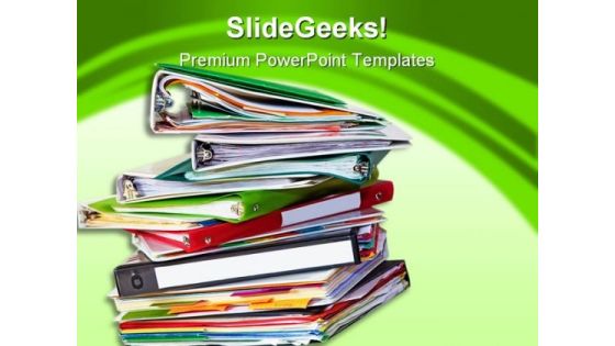 Office Files Business PowerPoint Template 0810 Office Files Business PowerPoint Template 0810