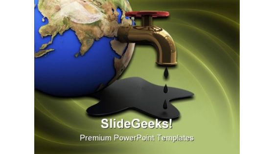 Oil And Earth Globe PowerPoint Templates And PowerPoint Backgrounds 0211 Oil And Earth Globe PowerPoint Templates And PowerPoint Backgrounds 0211