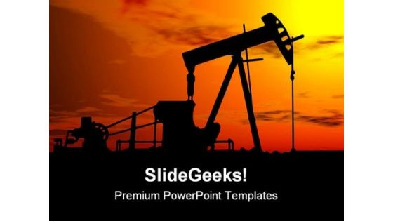Oil Pump Industrial PowerPoint Templates And PowerPoint Backgrounds 0311