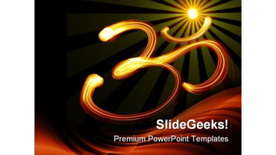 Om Symbol Religion PowerPoint Templates And PowerPoint Backgrounds 0411 Om Symbol Religion PowerPoint Templates And PowerPoint Backgrounds 0411