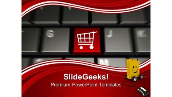 Online Shopping With Shopping Cart Symbol PowerPoint Templates Ppt Backgrounds For Slides 0313 Online Shopping With Shopping Cart Symbol PowerPoint Templates Ppt Backgrounds For Slides 0313