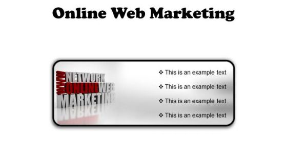 Online Web Marketing Business PowerPoint Presentation Slides R