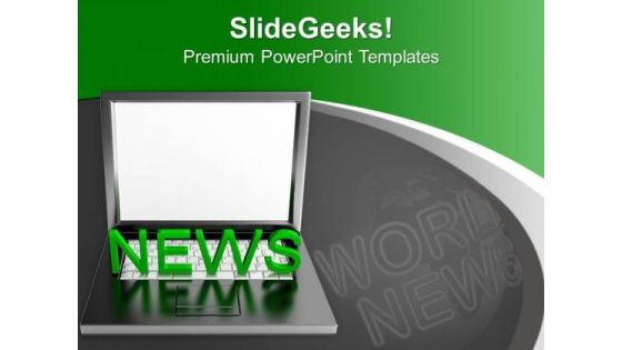 Online World News PowerPoint Templates Ppt Backgrounds For Slides 0313 Online World News PowerPoint Templates Ppt Backgrounds For Slides 0313
