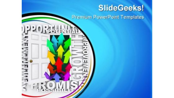 Open Door For Arrows Business PowerPoint Themes And PowerPoint Slides 0811 Open Door For Arrows Business PowerPoint Themes And PowerPoint Slides 0811