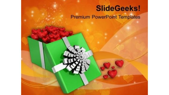 Open Gift With Valentine Hearts PowerPoint Templates Ppt Backgrounds For Slides 0213 Open Gift With Valentine Hearts PowerPoint Templates Ppt Backgrounds For Slides 0213