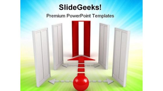 Opened Door For Success Business PowerPoint Themes And PowerPoint Slides 0811 Opened Door For Success Business PowerPoint Themes And PowerPoint Slides 0811