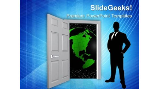 Opened Door To World Of Opportunities PowerPoint Templates Ppt Backgrounds For Slides 0613 Opened Door To World Of Opportunities PowerPoint Templates Ppt Backgrounds For Slides 0613