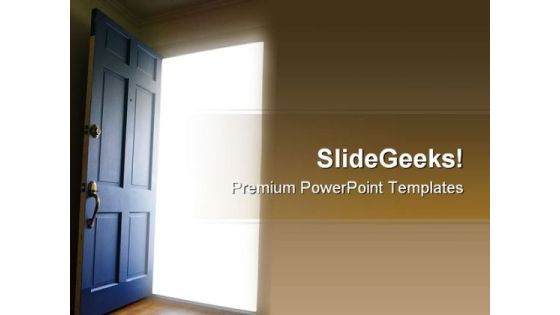 Opportunity Door Business PowerPoint Templates And PowerPoint Backgrounds 0911 Opportunity Door Business PowerPoint Templates And PowerPoint Backgrounds 0911