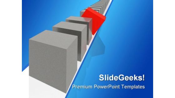 Out Of Crowd Leadership PowerPoint Themes And PowerPoint Slides 0511