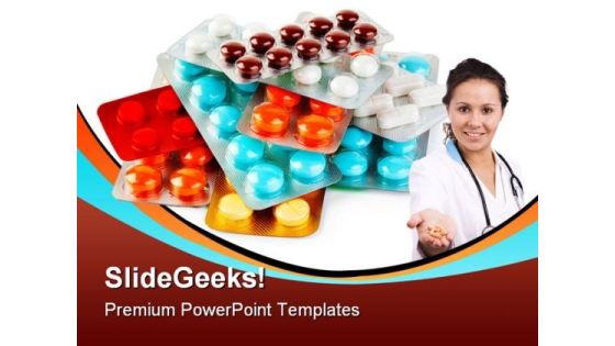 Packs Of Pills Medical PowerPoint Background And Template 1210