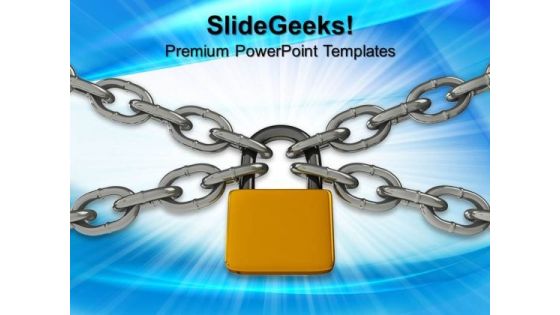Padlock And Chain Security PowerPoint Templates And PowerPoint Themes 0612 Padlock And Chain Security PowerPoint Templates And PowerPoint Themes 0612