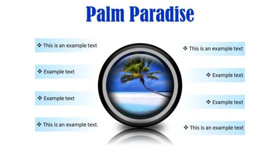 Palm Paradise Beach PowerPoint Presentation Slides Cc