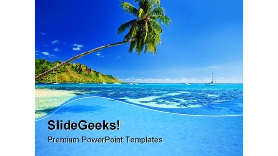 Palm Tree Beach PowerPoint Templates And PowerPoint Backgrounds 0711 Palm Tree Beach PowerPoint Templates And PowerPoint Backgrounds 0711