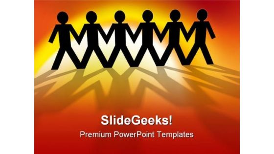 Paper Chain Business PowerPoint Templates And PowerPoint Backgrounds 0711 Paper Chain Business PowerPoint Templates And PowerPoint Backgrounds 0711