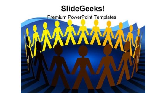 Paper Chain Leadership PowerPoint Templates And PowerPoint Backgrounds 0711 Paper Chain Leadership PowerPoint Templates And PowerPoint Backgrounds 0711