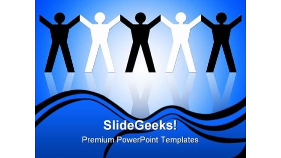 Paper Chain People PowerPoint Themes And PowerPoint Slides 0611 Paper Chain People PowerPoint Themes And PowerPoint Slides 0611