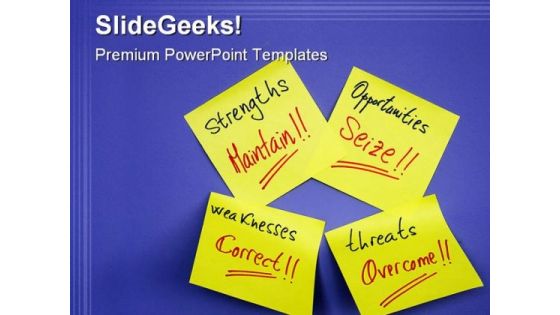 Paper Notes Business PowerPoint Template 0810 Paper Notes Business PowerPoint Template 0810
