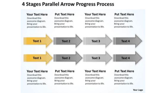 Parallel Data Processing 4 Stages Arrow Progress PowerPoint Slides Parallel Data Processing 4 Stages Arrow Progress PowerPoint Slides