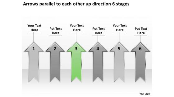 Parallel To Each Other Up Direction 6 Stages Business Marketing Plan PowerPoint Slides