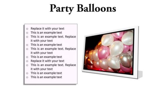 Party Balloons Festival PowerPoint Presentation Slides F Party Balloons Festival PowerPoint Presentation Slides F