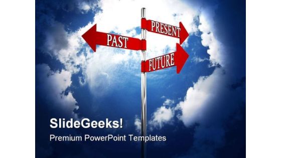 Past Present Future Signboard Travel PowerPoint Backgrounds And Templates 1210 Past Present Future Signboard Travel PowerPoint Backgrounds And Templates 1210