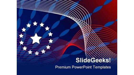 Patriotic Abstract Background PowerPoint Templates And PowerPoint Backgrounds 0711