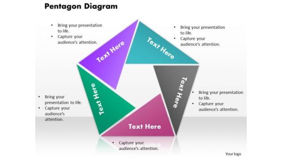 Pentagon Diagram PowerPoint Presentation Template
