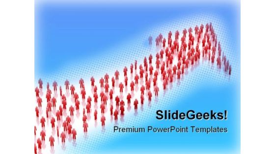 People Arrow Business PowerPoint Templates And PowerPoint Backgrounds 0511