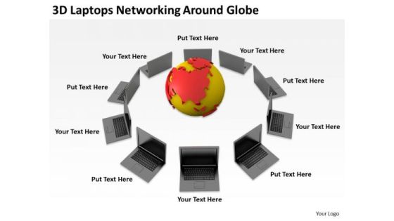 People Business 3d Laptops Networking Around Globe PowerPoint Slides People Business 3d Laptops Networking Around Globe PowerPoint Slides