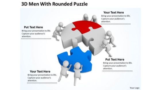 People Business 3d Men With Rounded Puzzle PowerPoint Templates Ppt Backgrounds For Slides People Business 3d Men With Rounded Puzzle PowerPoint Templates Ppt Backgrounds For Slides